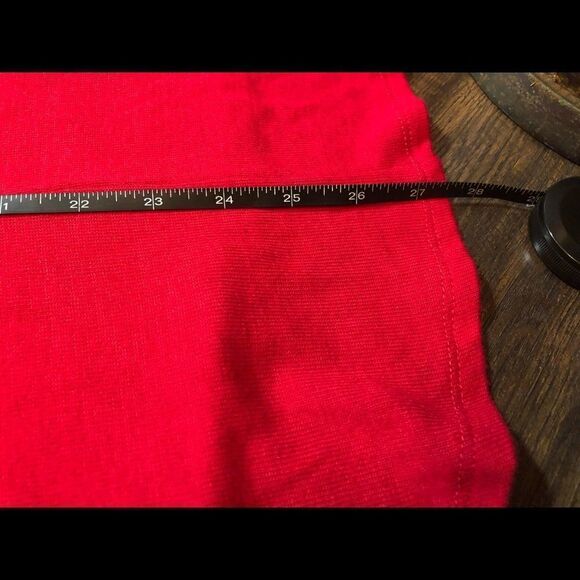 Olivia blu , Red short sleeve ,cold shoulder with metal grommets,back longer, - Picture 7 of 11